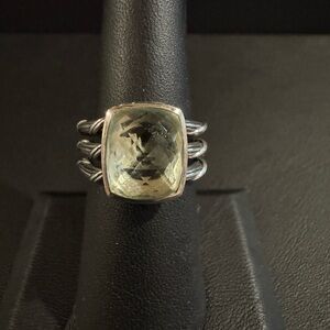 Peter Thomas Roth Sterling Silver and Prasiolite Ring